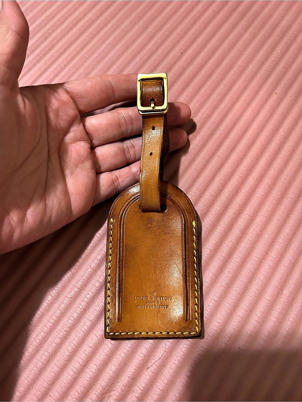 Louis Vuitton Vachetta Leather Luggage Tag